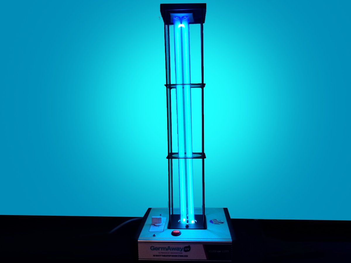 UV Sanitizer Lamp, 100W Tabletop Sanitizer